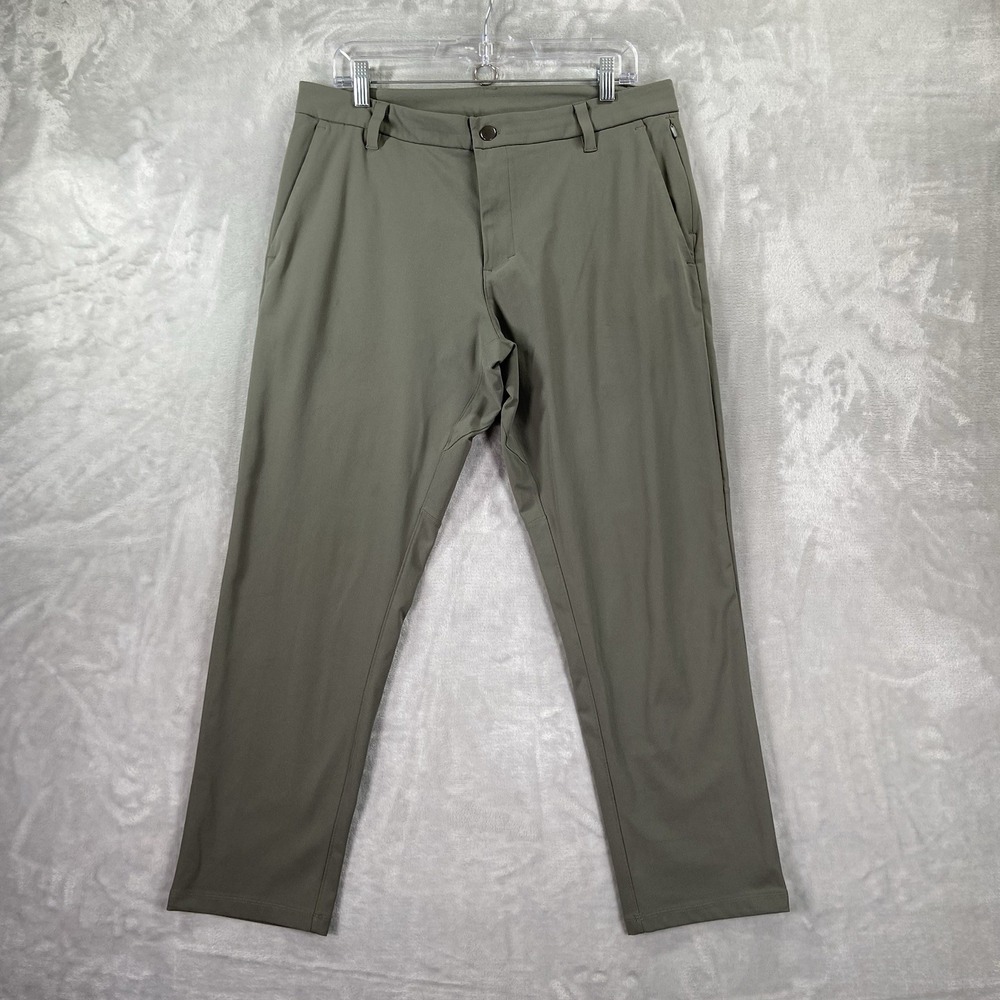 Lululemon Pants Mens 33x27 Commission Classic Fit Performance Chino Casual Green